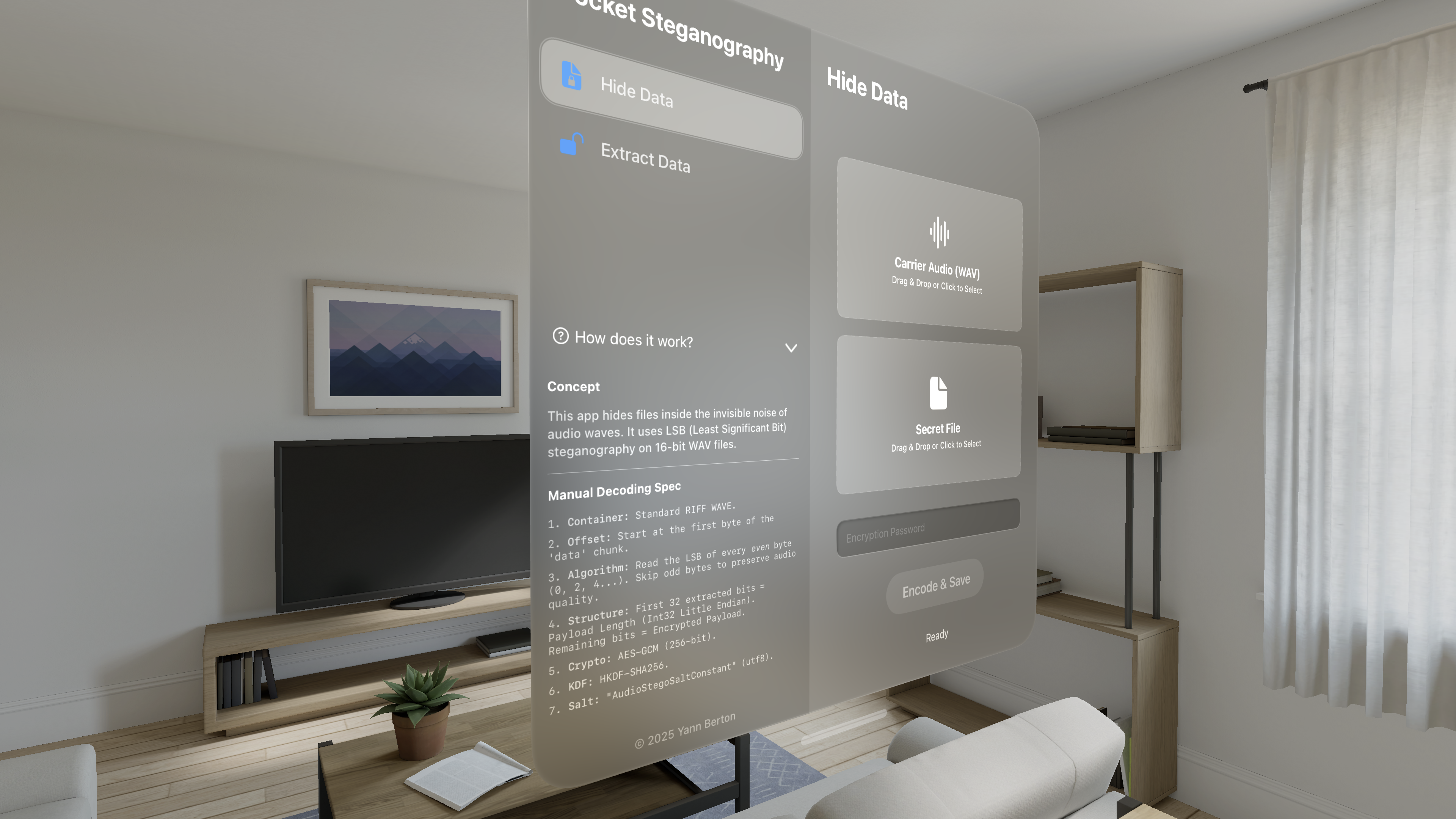 Pocket Steganography showcase